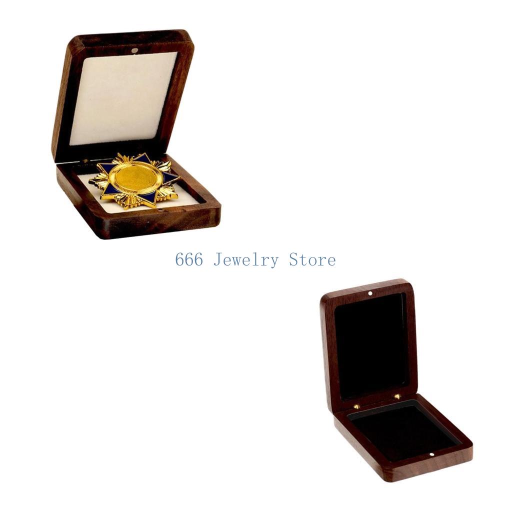 Collectors Coins Jewelry & Watches Of Smithtown Reviews - F2TD Holz-Ausweishalter, hölzerner Medaillen-Aufbewahrungsbehälter, Gedenkmünzen-Organizer