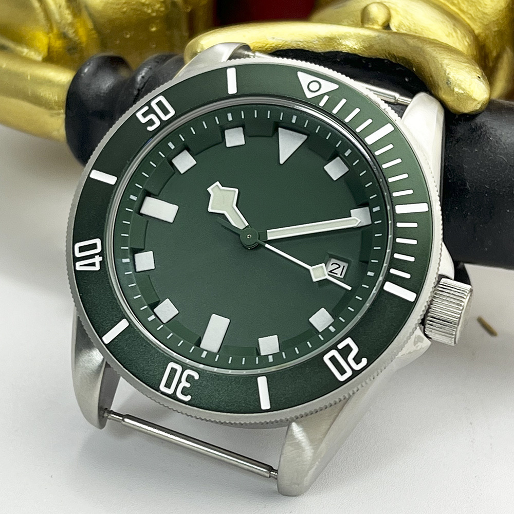 A1 Watches & Jewelry New York Photos - Militärgrüne automatische mechanische Herrenuhr Business-Armbanduhr ST1612