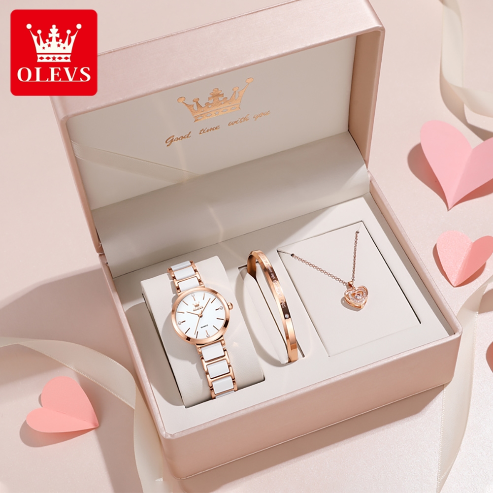 Jewelry Watches For Women - OLEVS Damenuhr 5877, luxuriöse, elegante Quarzuhr,