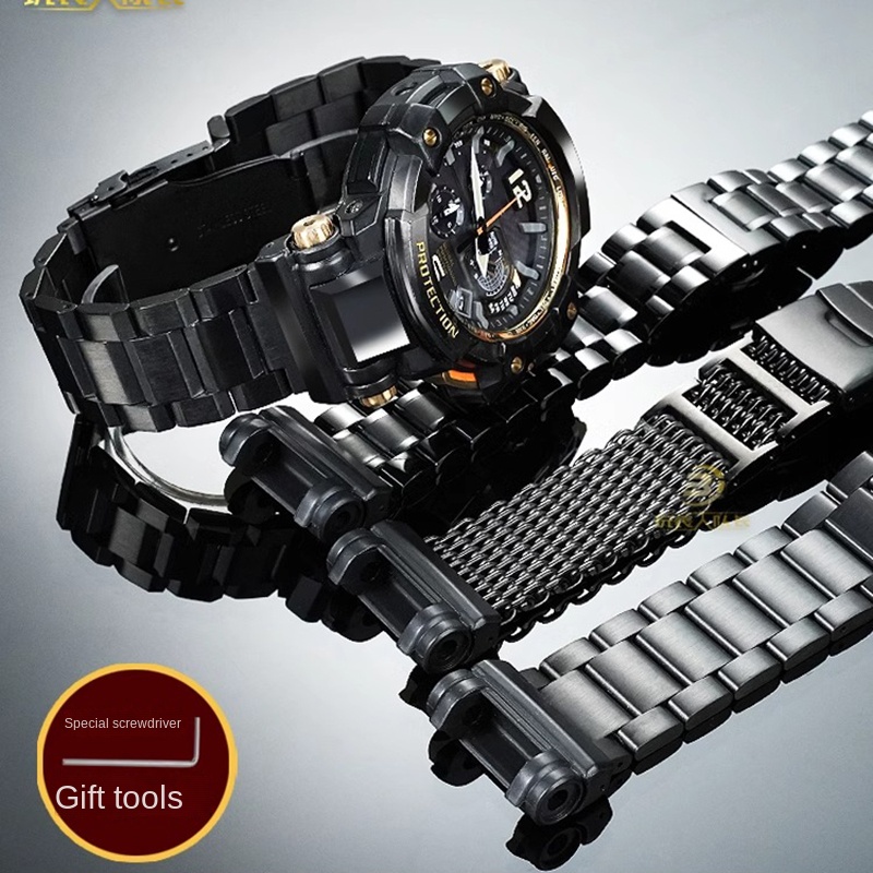 Rg Watches & Jewelry Gmbh - Edelstahl-Uhrenarmband für Casio G-SHOCK 5410 GPW-1000/GB/KH/RG-1A/1B/3A