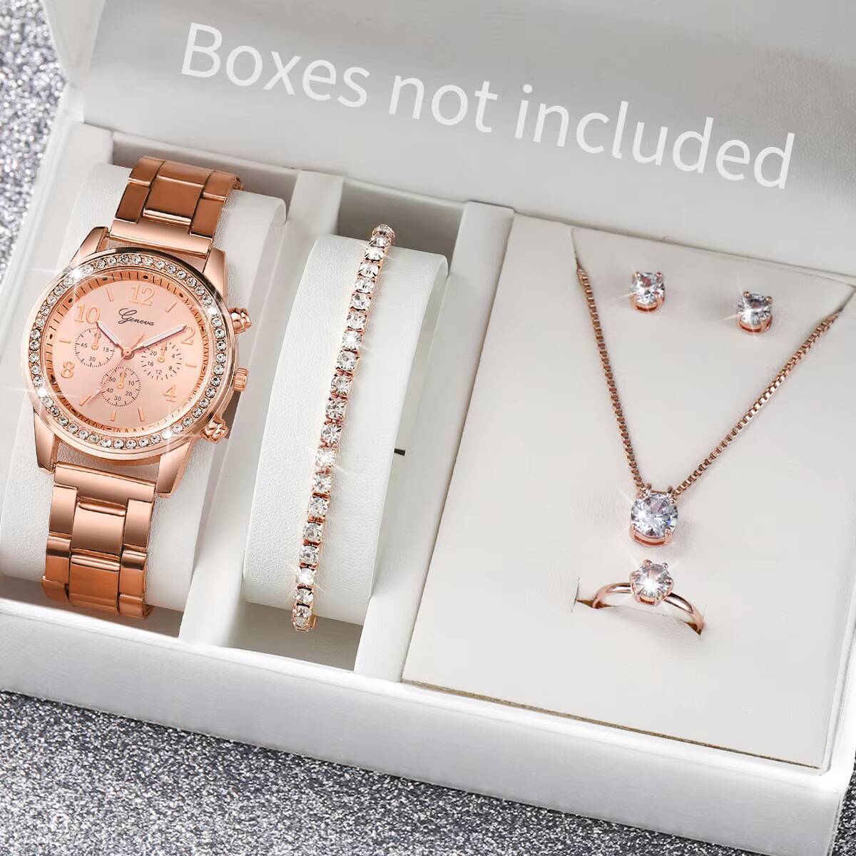 6 Stück/Set Mode-Strass-Damenu – Jewelry Watches For Women Bewertung und Preis