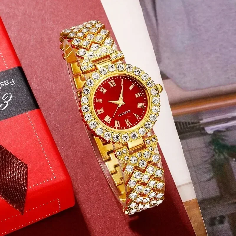 Goldene Luxus uhr Frauen Ring  – Jewelry Watches Luxury Bewertung und Preis