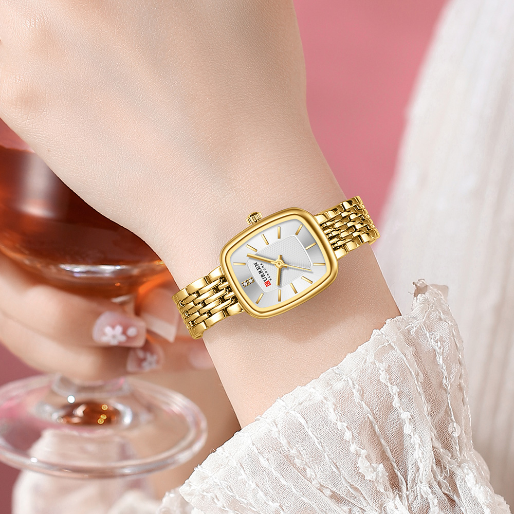 CURREN Neue Mode Edelstahl Dat – Jewelry Watches For Women Bewertung und Preis