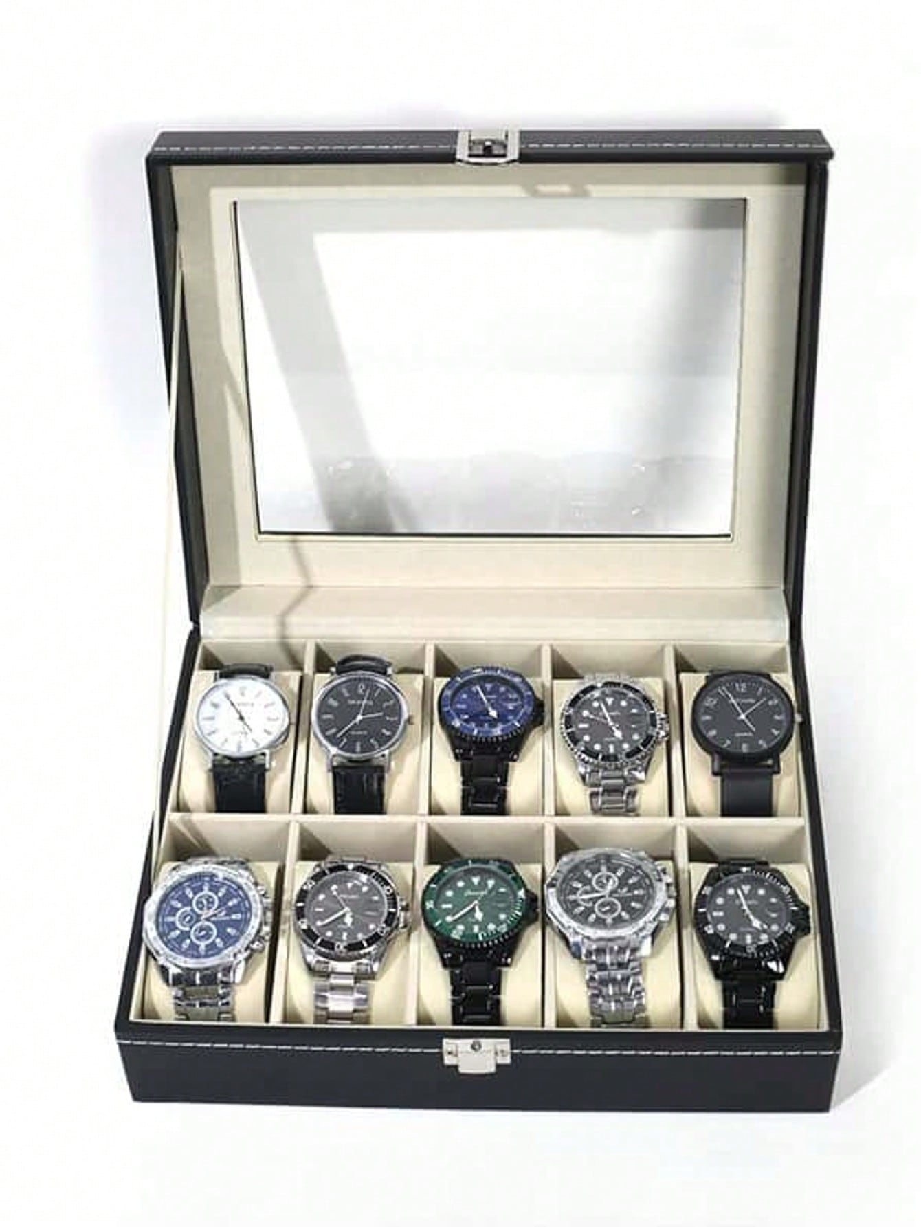 Leder-Uhrenbox mit Schloss, Gr – Jewelry Watches For Women Bewertung und Preis