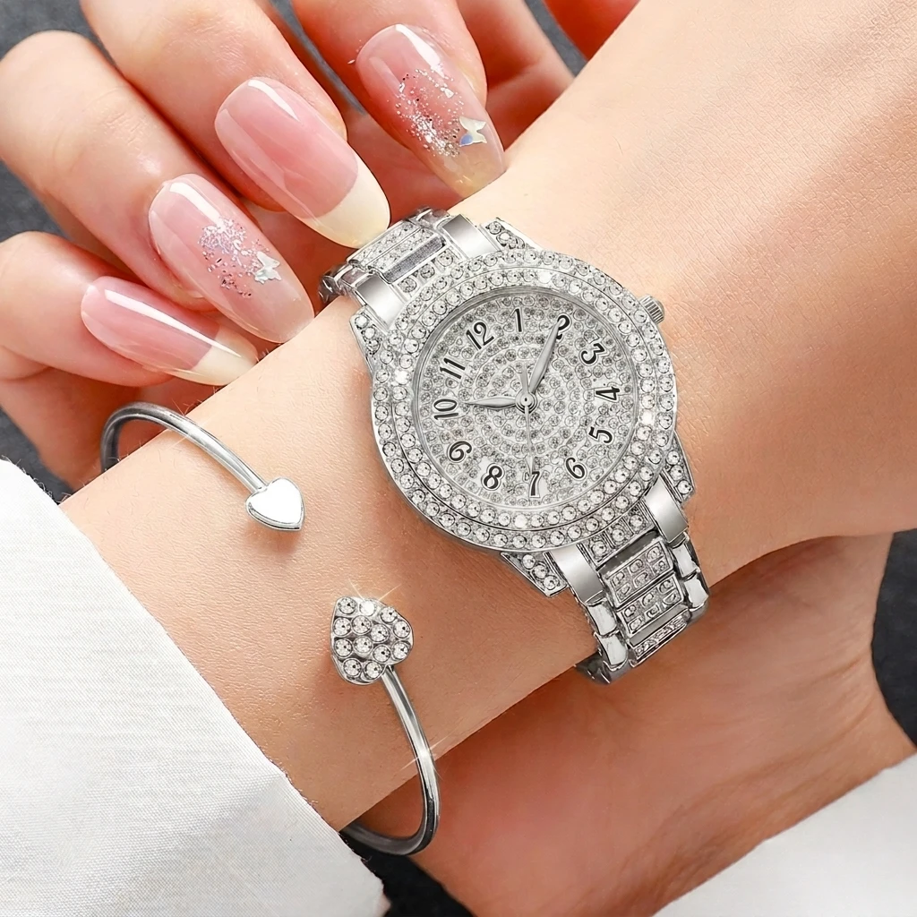 6-teiliges Modisches Strass-Uh – Jewelry Watches Luxury Bewertung und Preis