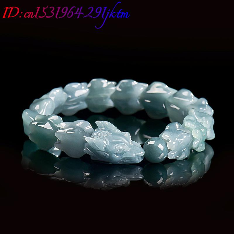 Blaues Burmesisches Jadeit-Dra – Jewelry & Watches Review Bewertung und Preis