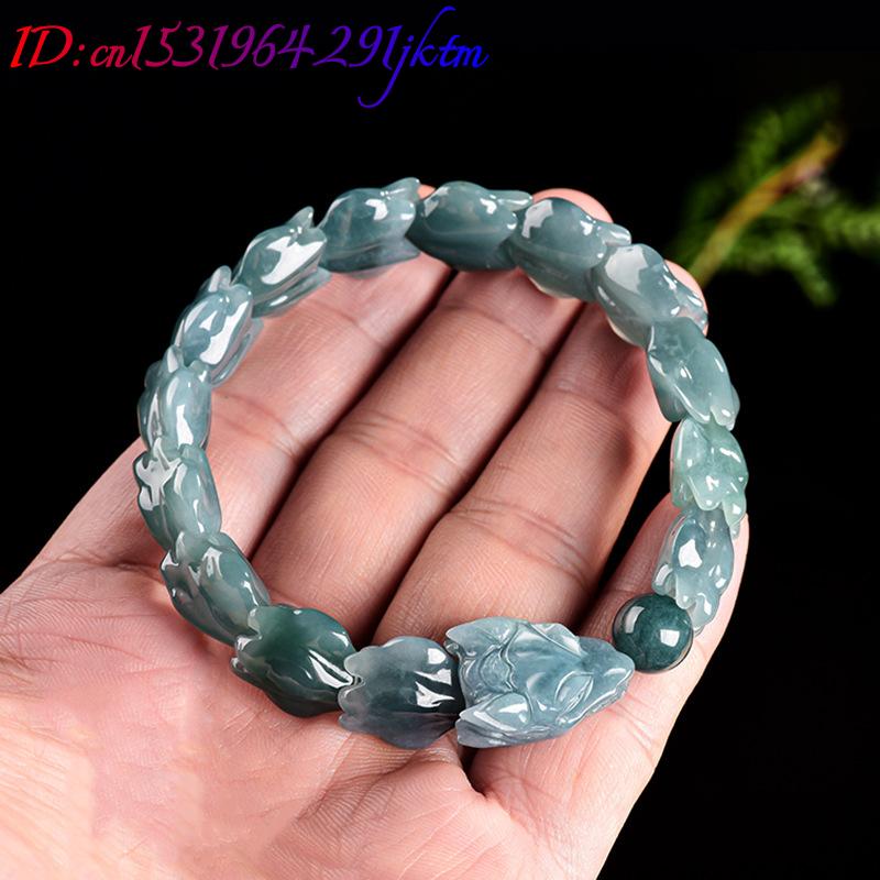 Blaues Burmesisches Jadeit-Dra – Jewelry & Watches Review Bewertung und Preis